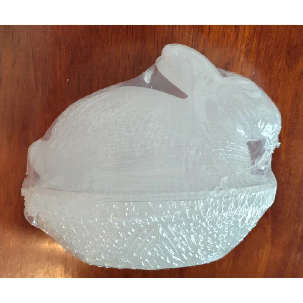 Easter Glass Bunny Container White Covered Candy Dish Target Bullseye Playground